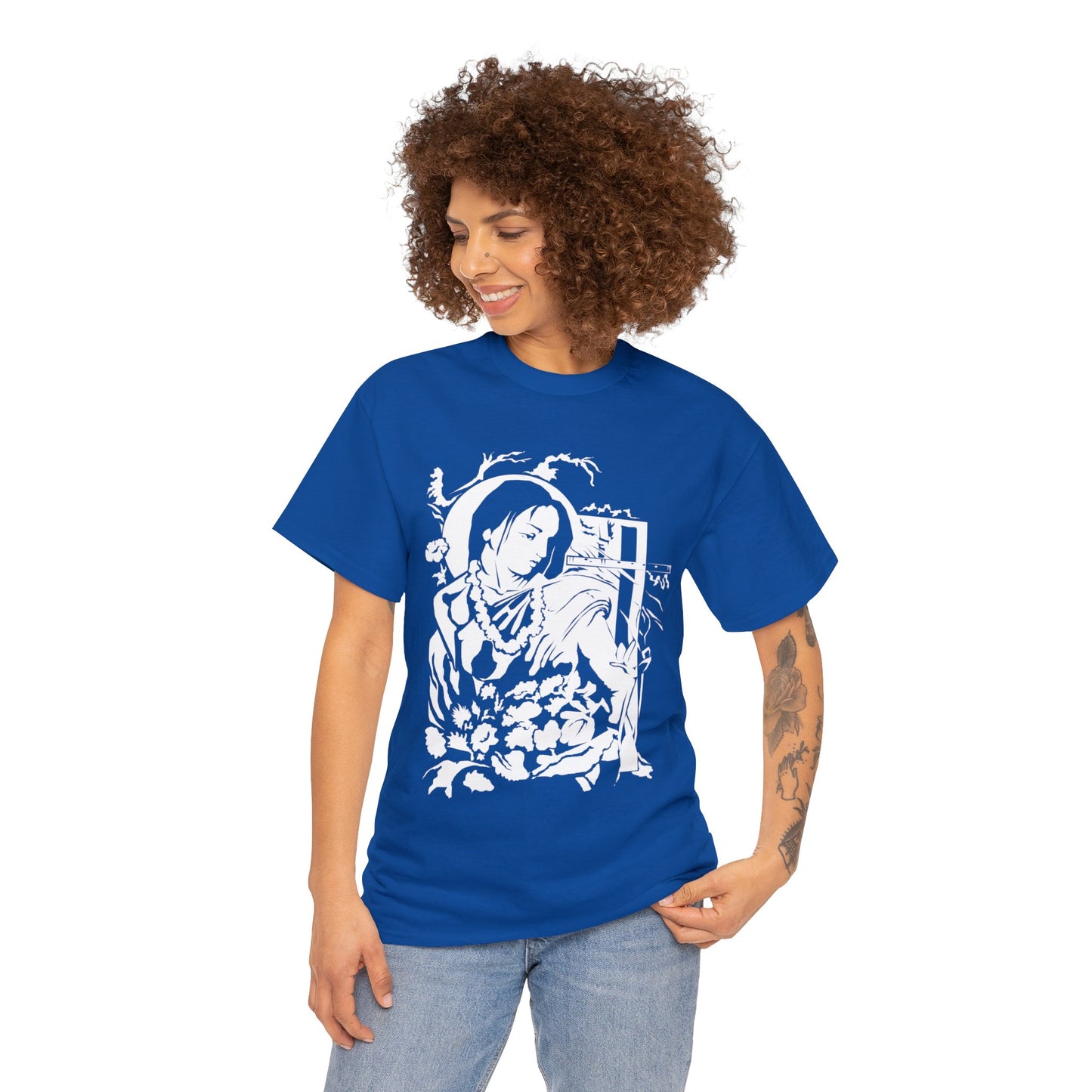 Krishna - God of Compassion - Design on Unisex Heavy Cotton Tee