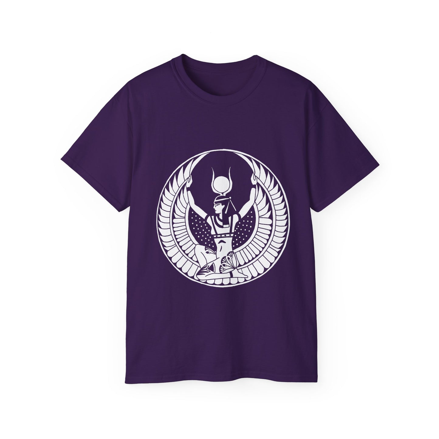 Isis - Mighty Mother -White Design on Unisex Heavy Cotton Tee