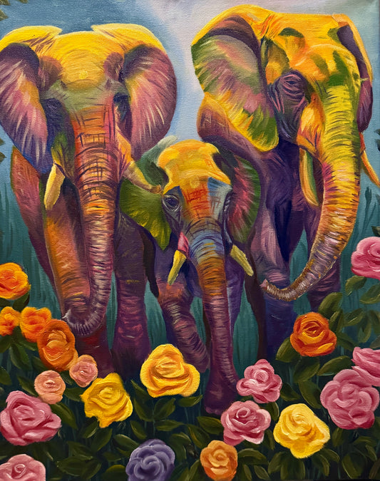 PREORDER: Limited Edition Prints- Rainbow Elephants