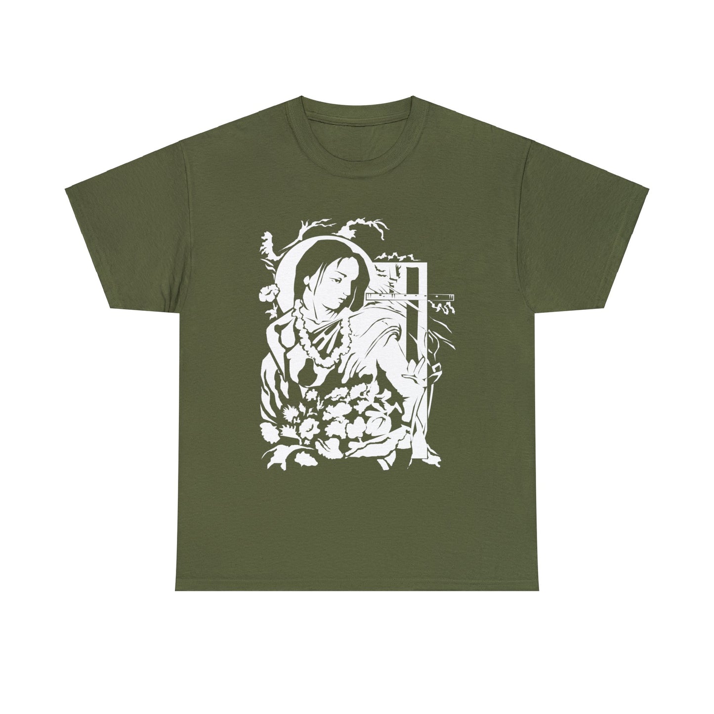 Krishna - God of Compassion - Design on Unisex Heavy Cotton Tee