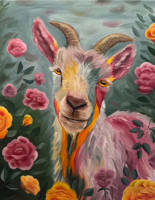 PREORDER: Limited Edition Prints- Rainbow Goat