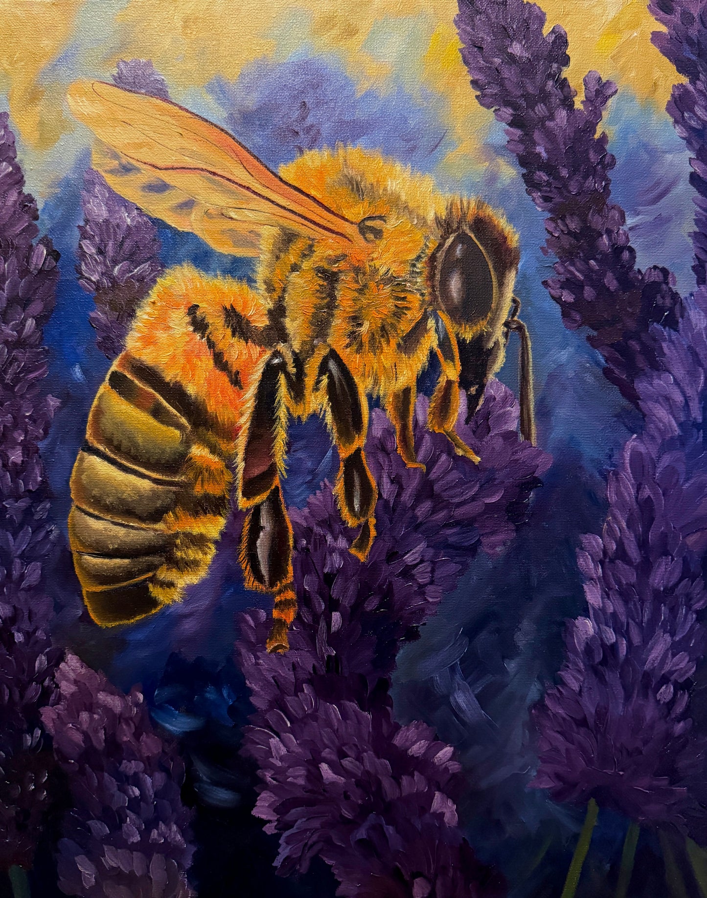 PREORDER: Limited Edition Prints- Bee with Lavender I